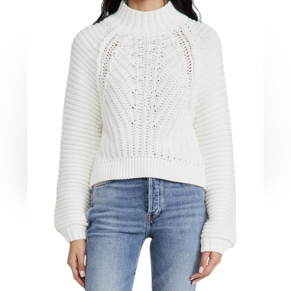 Free People White Turtleneck Sweater - Picture 3 of 13